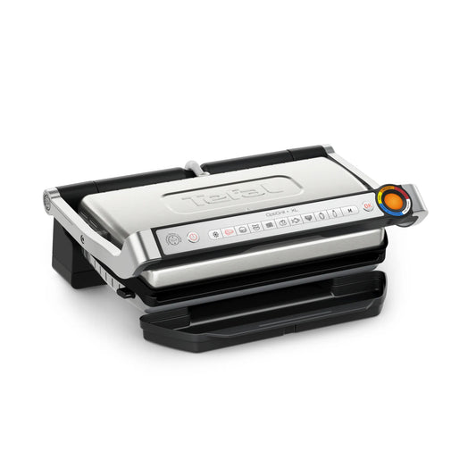Tefal Optigrill+ XL GC727D10, crni, nehrđajući čelik, metal, pravokutni, tipke, 800 cm², 400 x 200 mm