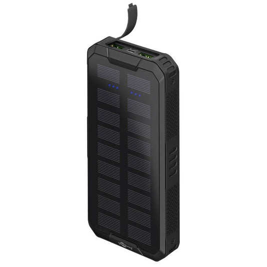 Goobay Outdoor Powerbank 20.000 mAh – solarno punjenje, USB-C PD i Quick Charge 3.0