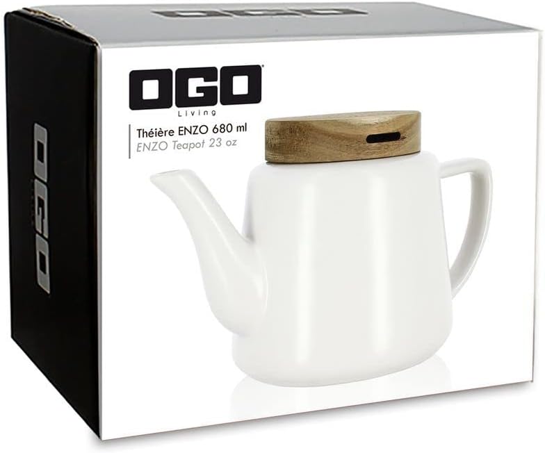 Ogo Living Enzo – Porculanski čajnik s infuzorom od nehrđajućeg čelika