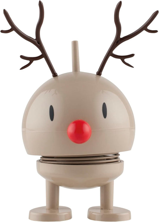 Hoptimist – Skandinavski dizajn – Božićna figura – Mali sob Bumble – Smeđi – Visina: 9 cm – Ideja za poklon