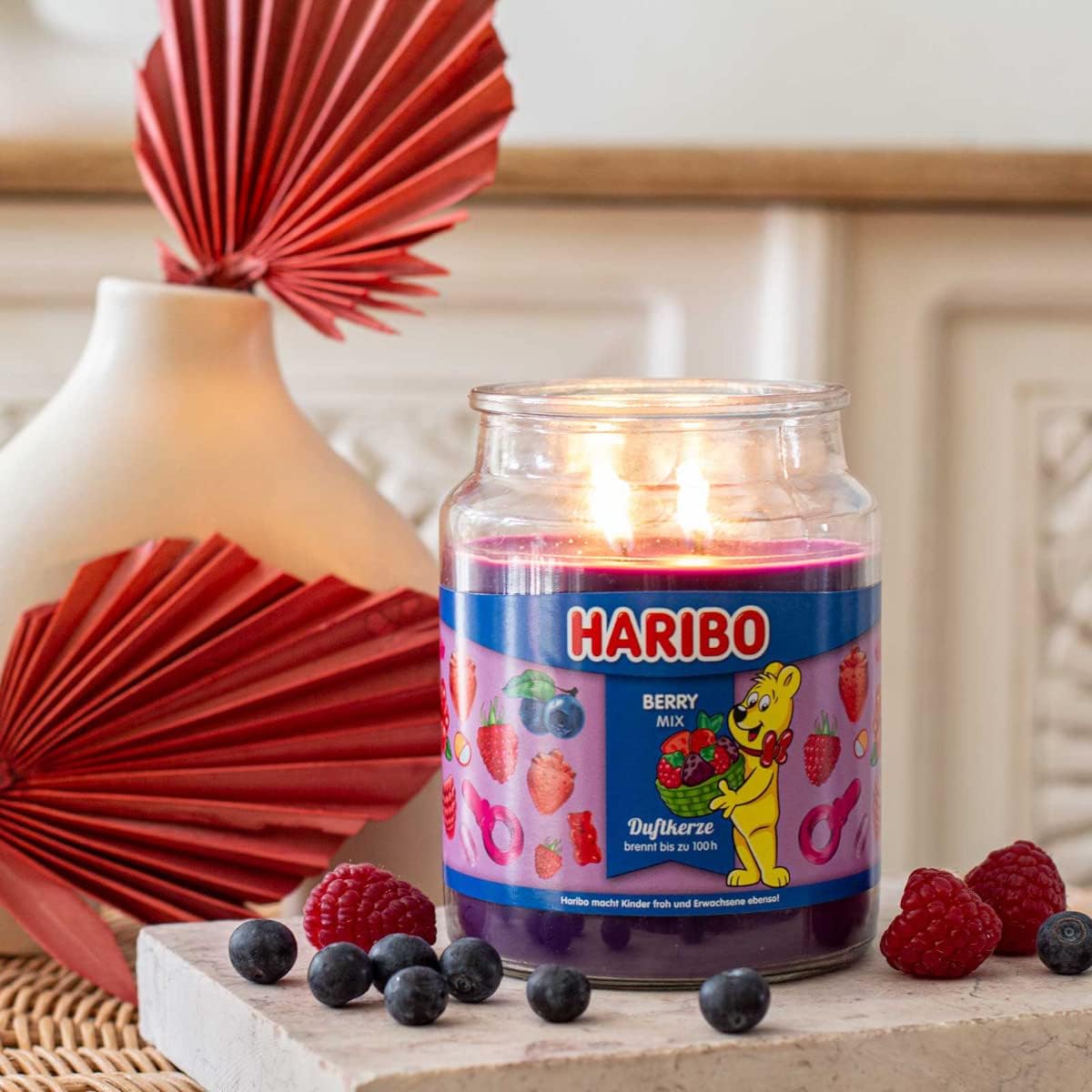HARIBO mirisna svijeća u čaši – voćni miris