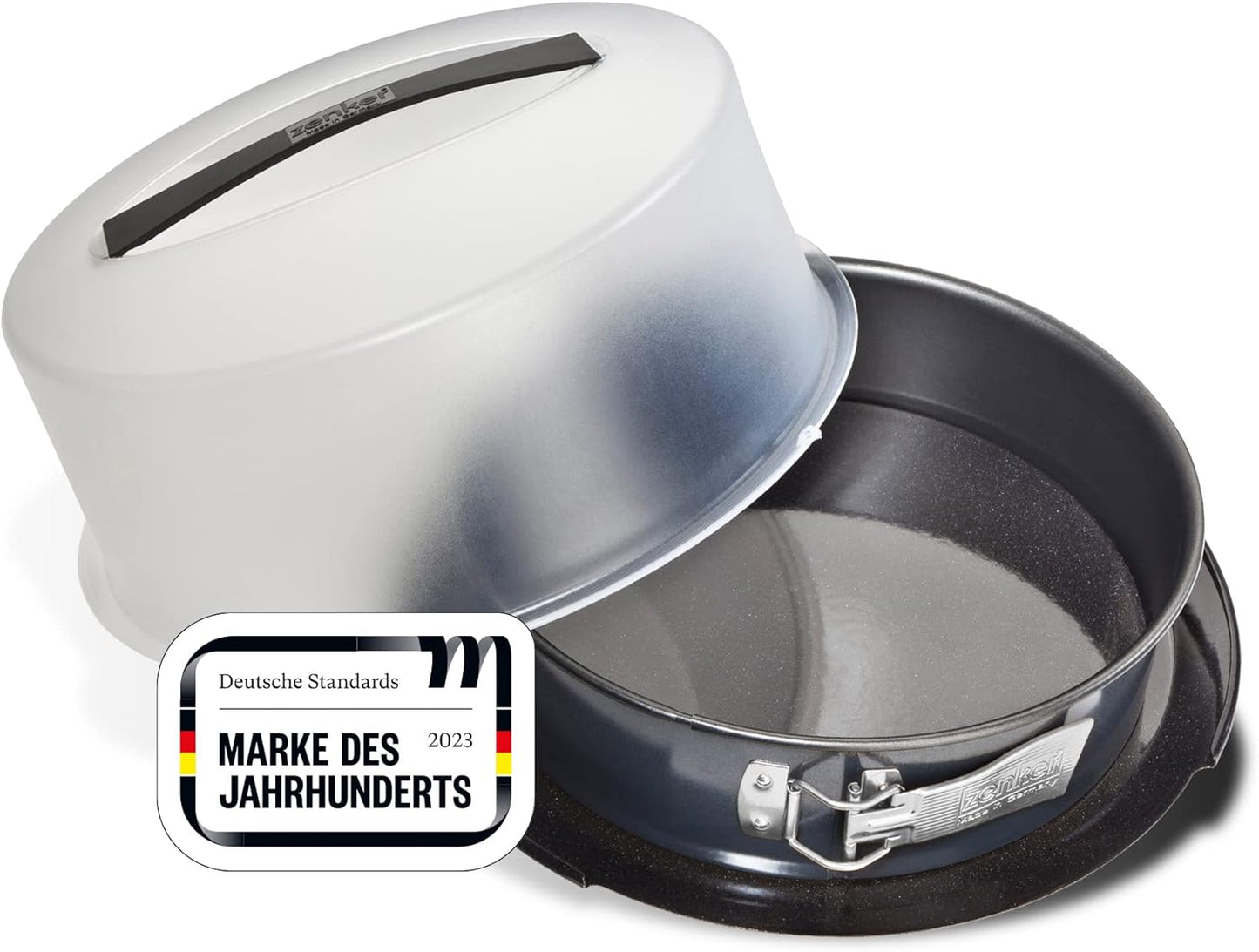 Zenker Springform rectangular Deluxe s ravnim dnom – Crna-Metalik (33,5 x 33,5 x 14 cm / Ø28 cm)