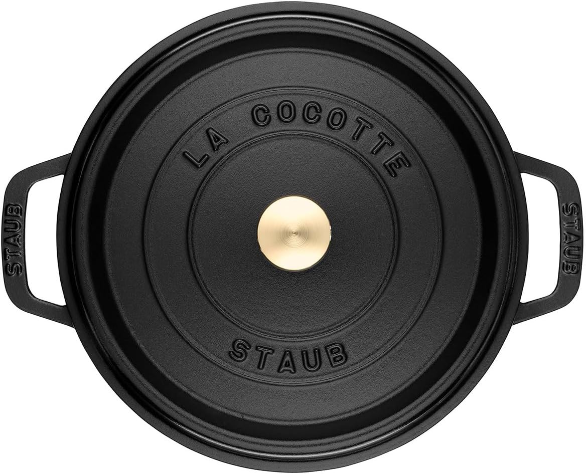 STAUB gusani pekač / cocotte (šerpa), okrugli 30 cm, 8,35 L, crni