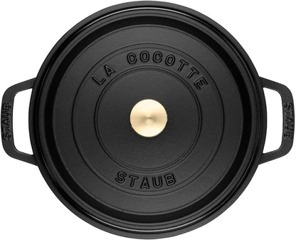 STAUB gusani pekač / cocotte (šerpa), okrugli 30 cm, 8,35 L, crni