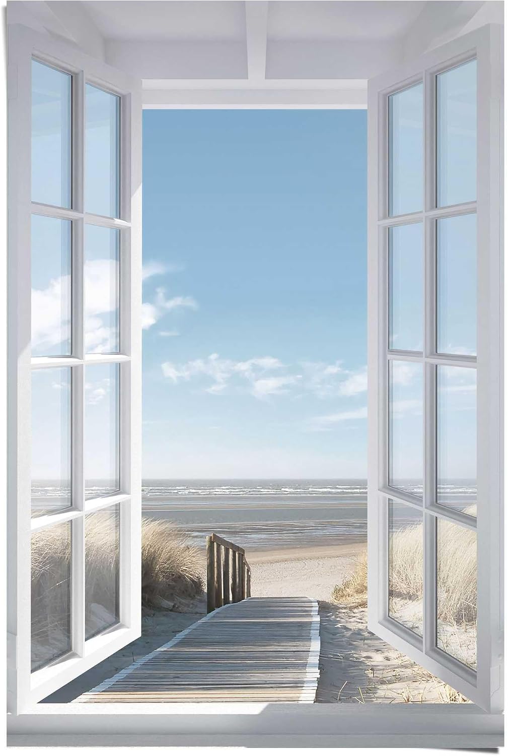 REINDERS „Northsea Window“ – dekorativni poster sa pogledom na Sjeverno more, 91,5 × 61 cm