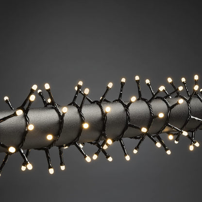 Konstsmide Micro LED kompaktne lampice, 600 toplo bijelih dioda, vanjski transformator, crni kabel - 3868-130, 3868-130EE, toplo bijela, 600 LED lampica