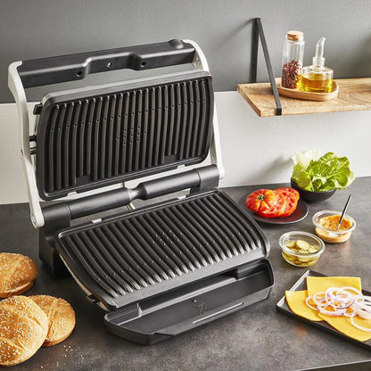 Tefal Optigrill+ XL GC727D10, crni, nehrđajući čelik, metal, pravokutni, tipke, 800 cm², 400 x 200 mm