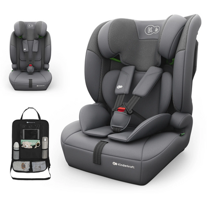 Kinderkraft COMFORT UP 2 PLUS i-Size – dječije autosjedalo 76–150 cm, sivo