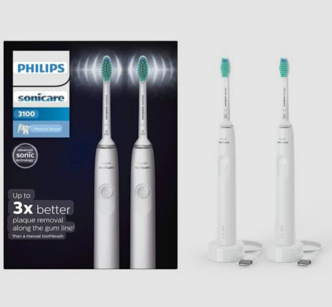 Philips Sonicare 3100 Series (HX3675/13) – Dvostruki set električnih soničnih četkica za zube