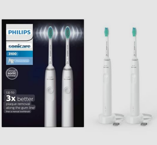 Philips Sonicare 3100 Series (HX3675/13) – Dvostruki set električnih soničnih četkica za zube