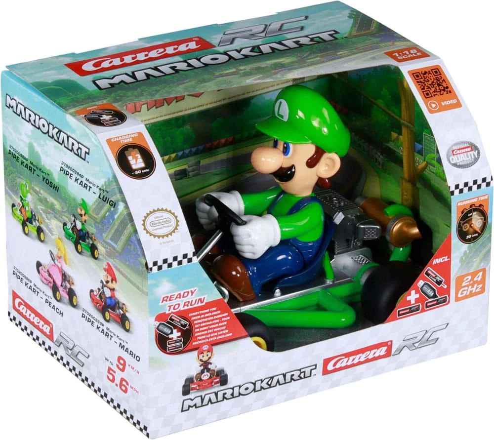 Carrera RC 370181067 2,4 GHz Mario Kart(TM) Mach 8 Luigi, višebojni
